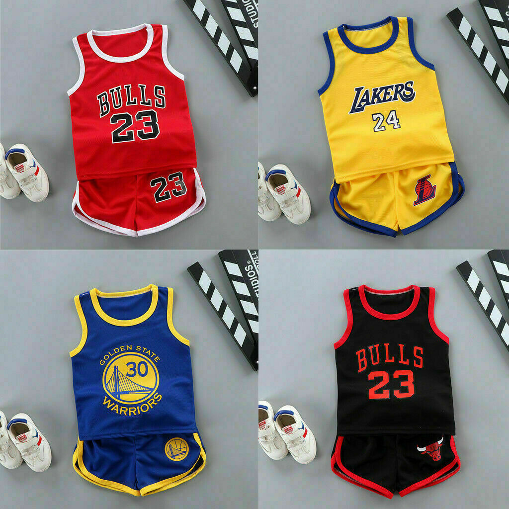 Summer Kids Baby Boys Basketball Clothes Child Boy Sports Outfits Clothes Sets