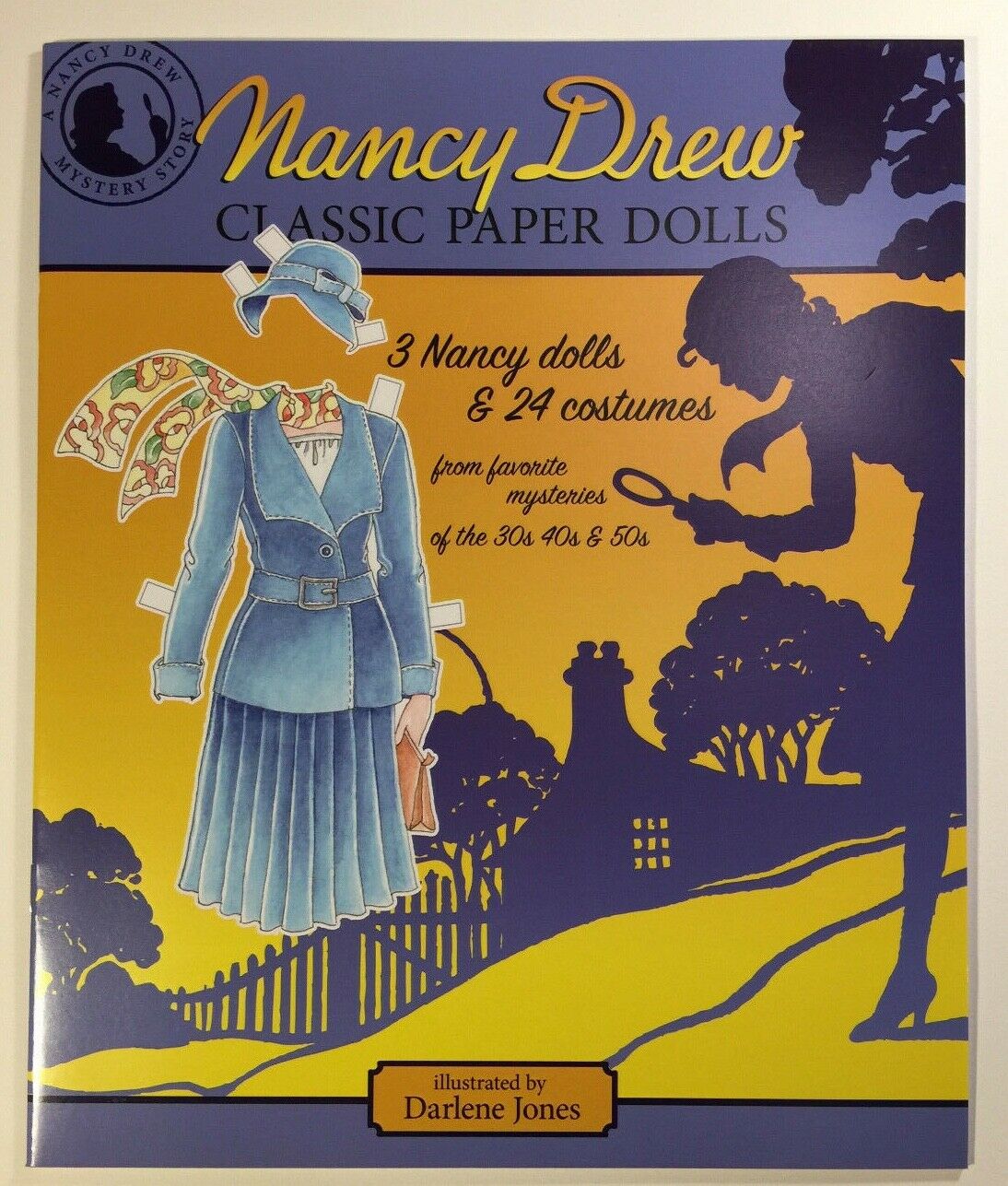 Nancy Drew Paper Doll Book-authorized Edition-w/classic Costumes From 1930s-50s